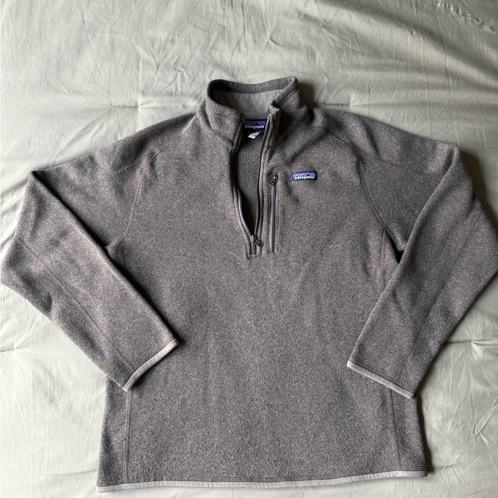 Patagonia Men's Zip-Up Sweater in Gray